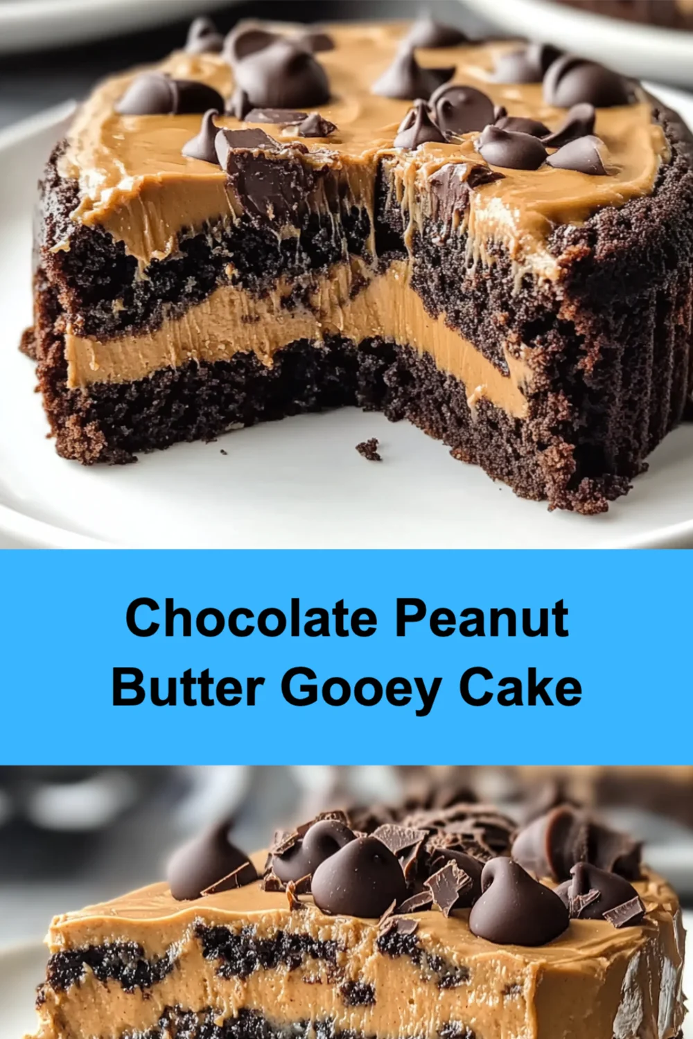 Chocolate Peanut Butter Gooey Cake