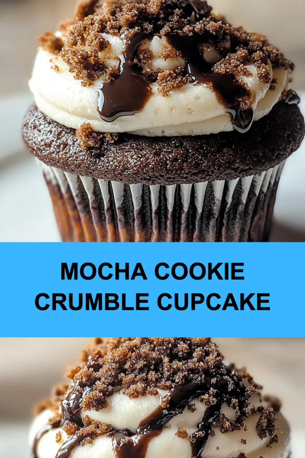 Mocha Cookie Crumble Cupcake