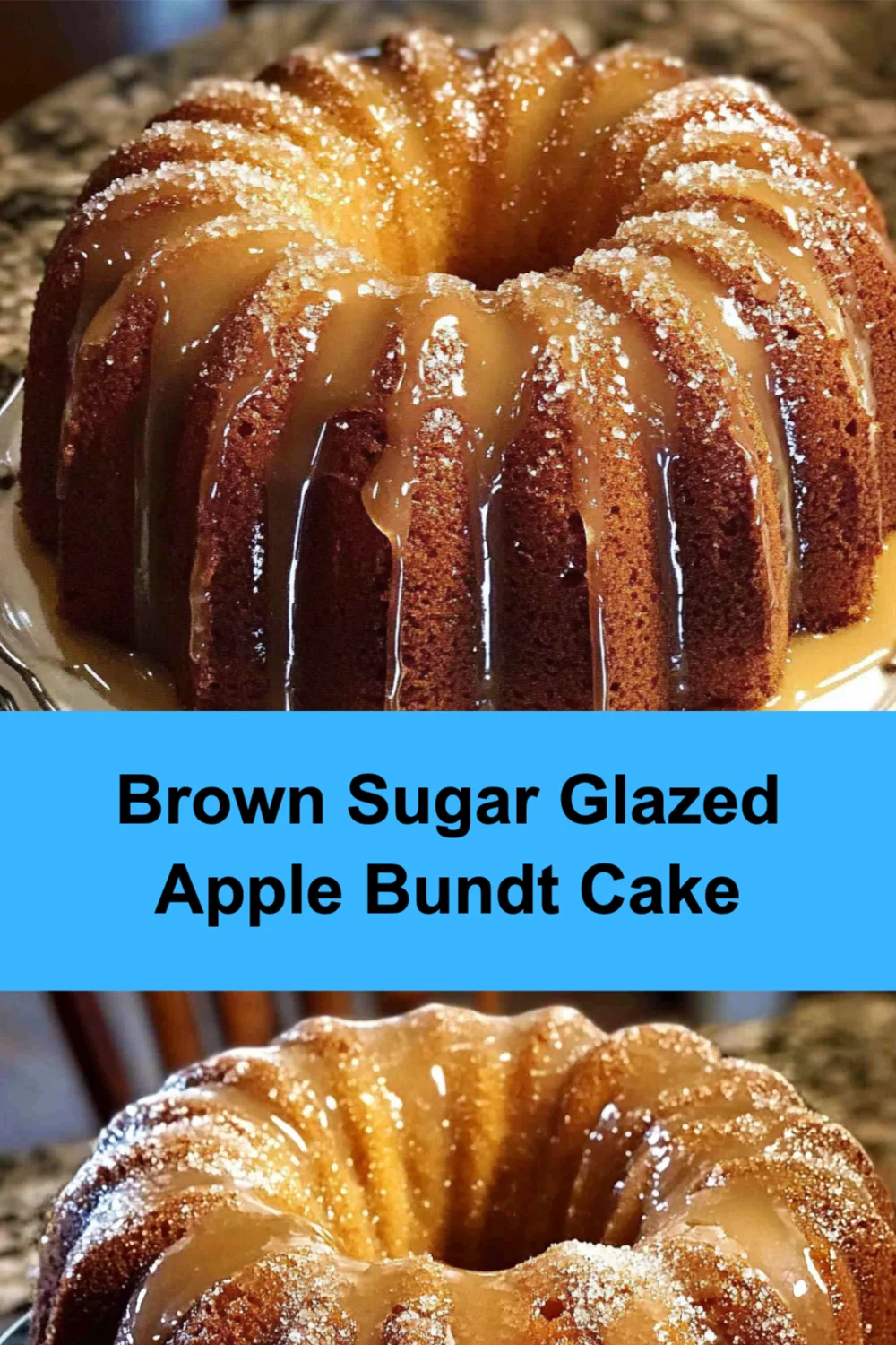 Brown Sugar Glazed Apple Bundt Cake