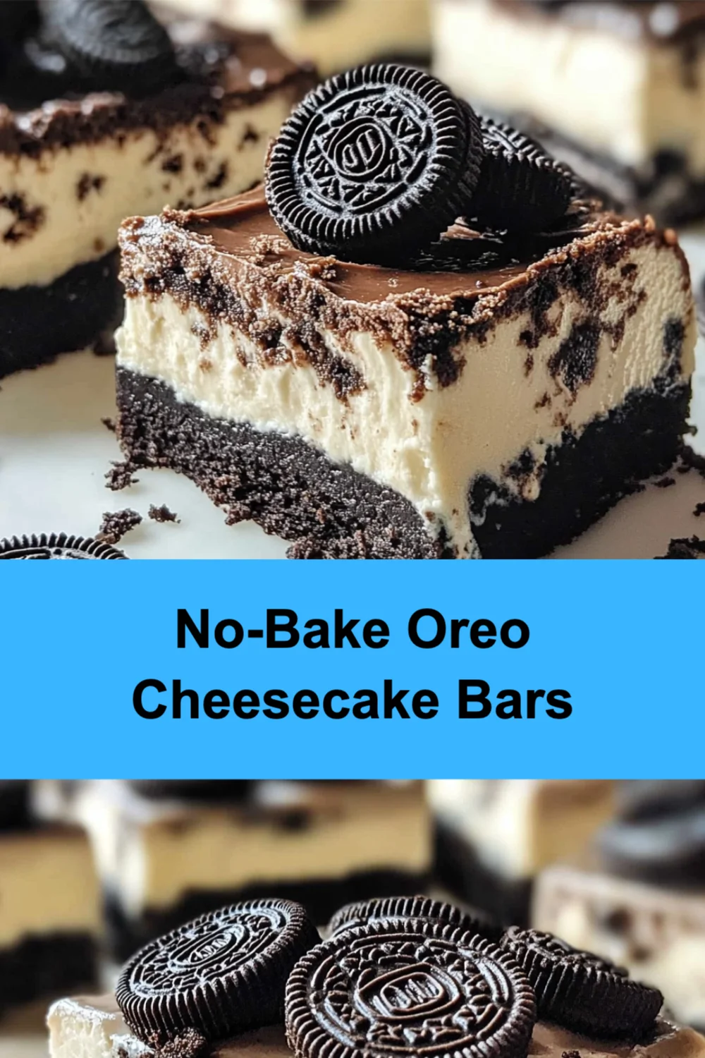 No-Bake Oreo Cheesecake Bars