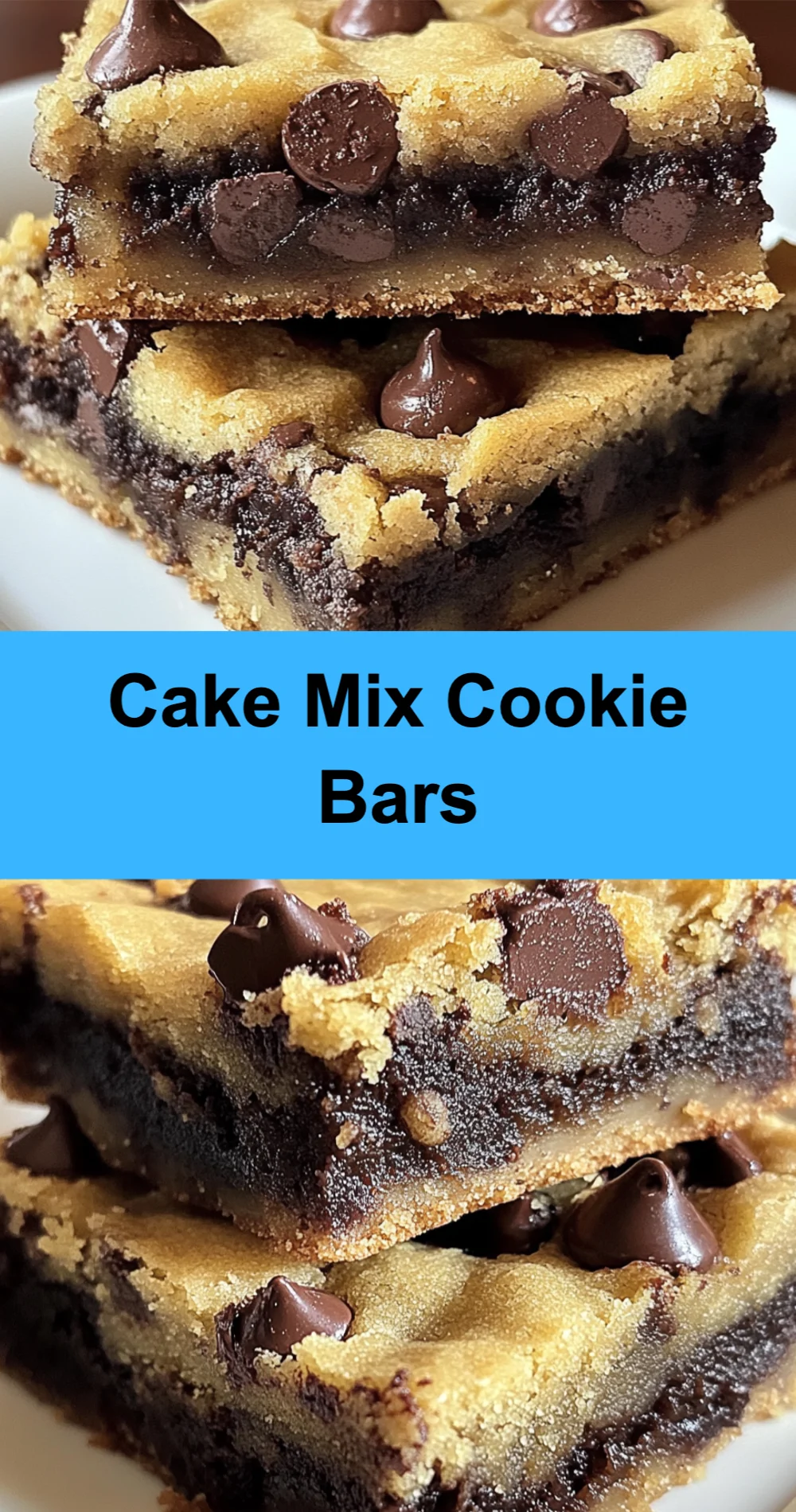 Cake Mix Cookie Bars 🍫