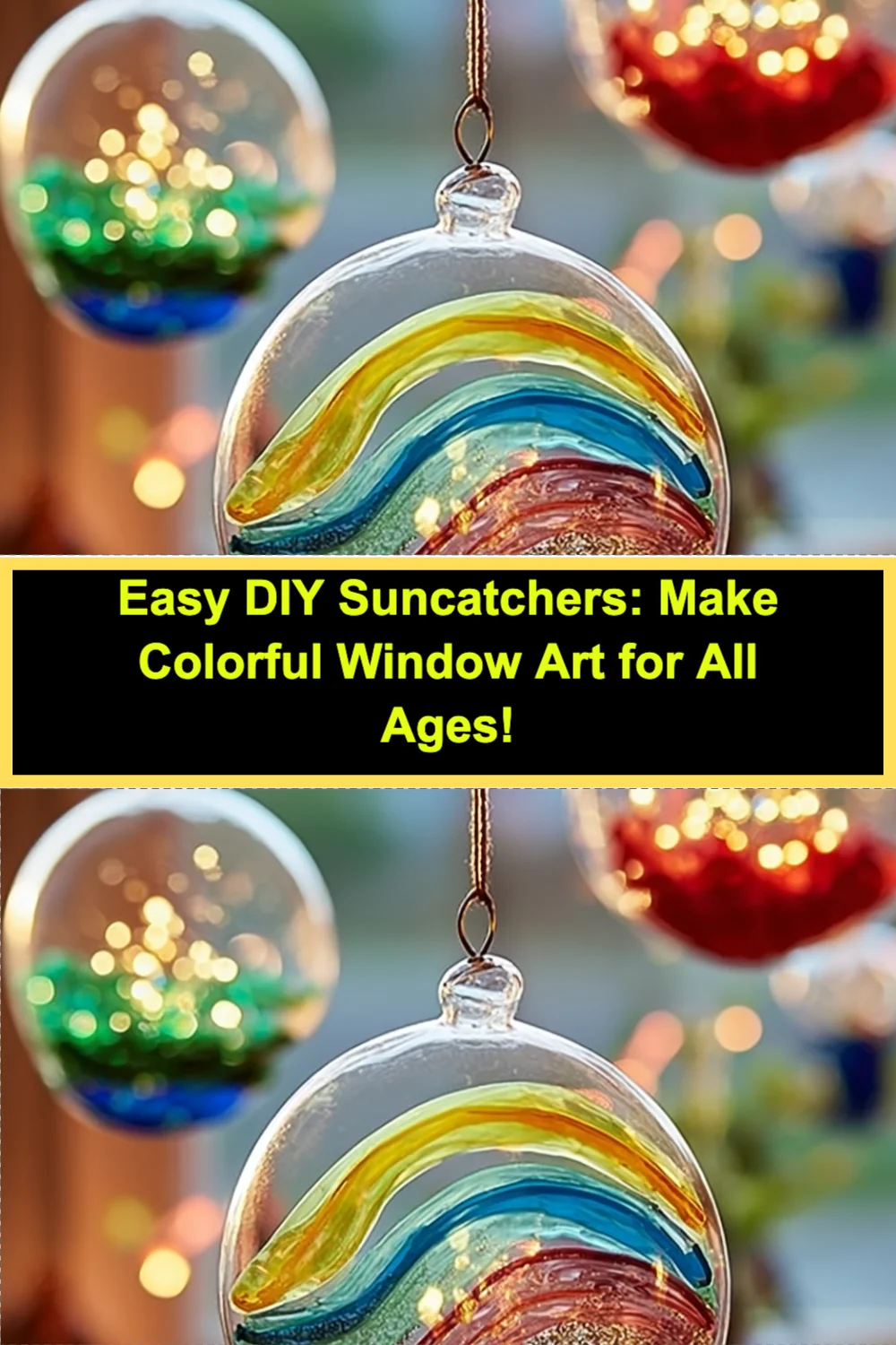 Brighten Your Home with Easy DIY Suncatchers: Colorful Crafts for All Ages!