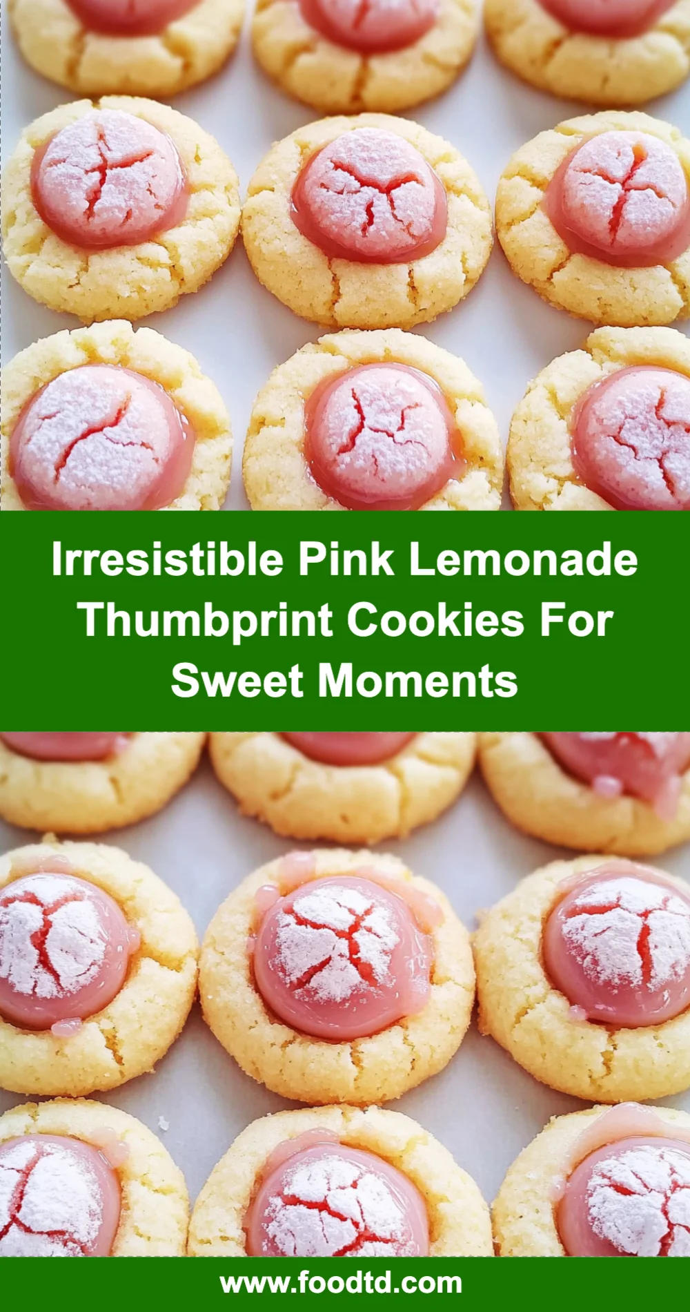 Irresistible Pink Lemonade Thumbprint Cookies for Sweet Moments