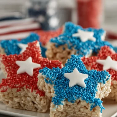4th of July Rice Krispie Treats Recipe (Festive and Fun!)