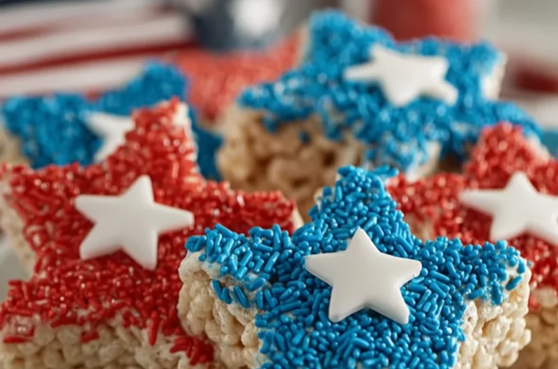 4th of July Rice Krispie Treats Recipe (Festive and Fun!)