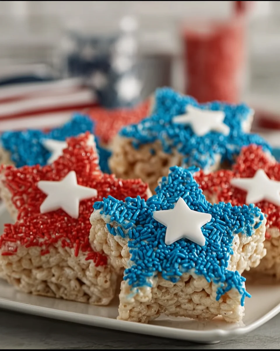 4th of July Rice Krispie Treats Recipe (Festive and Fun!)