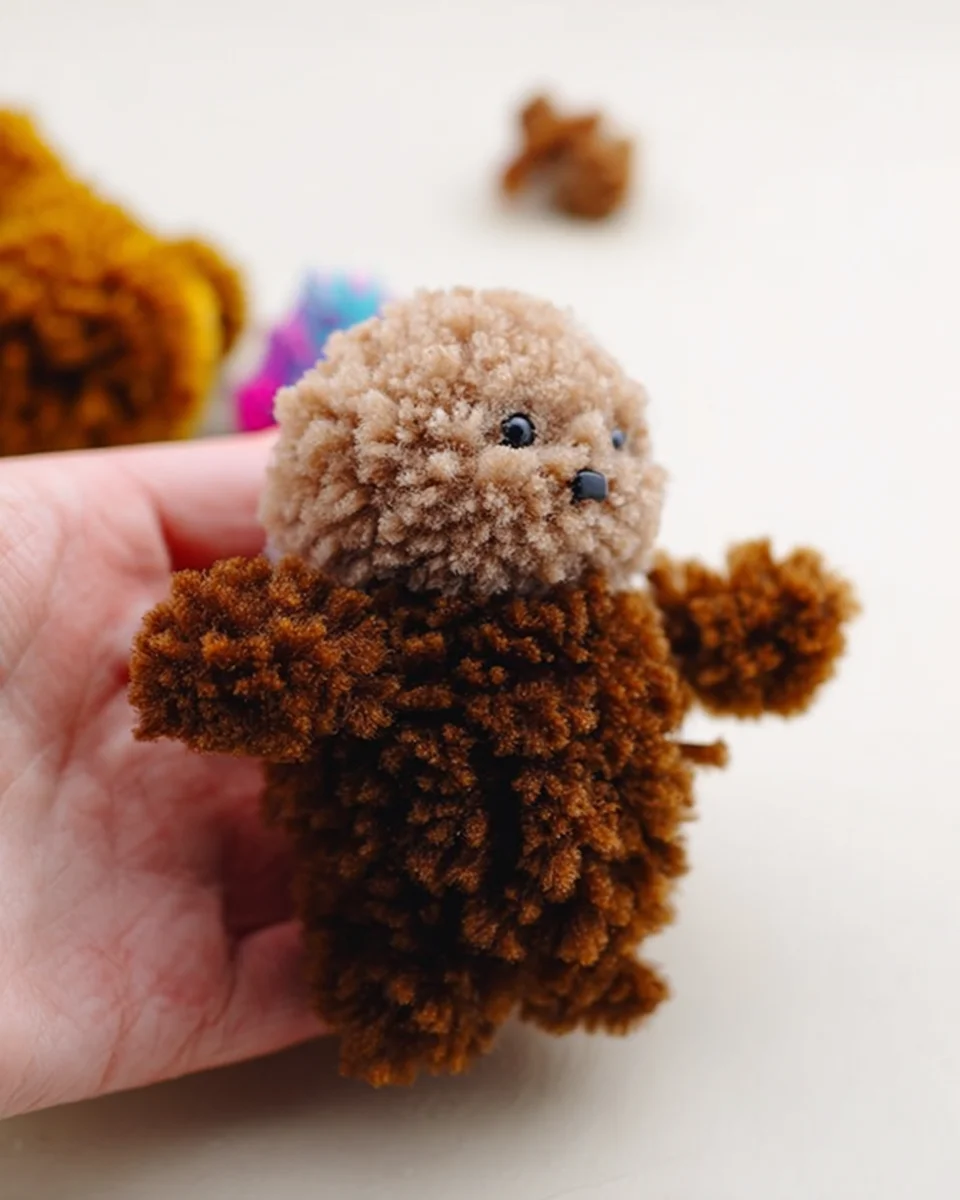 Adorable Pom Pom Otter Craft Tutorial