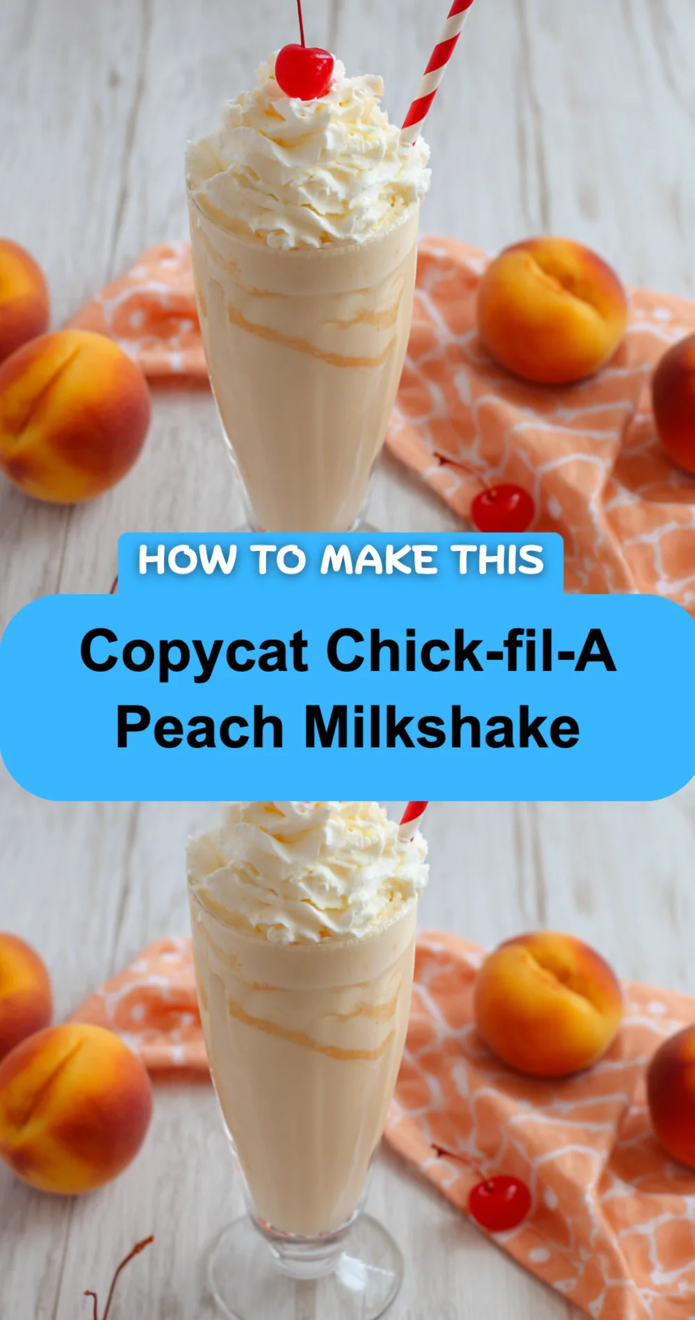 Copycat Chick-fil-A Peach Milkshake Recipe