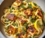 Crispy Halloumi Pasta with Lemon Zest Recipe