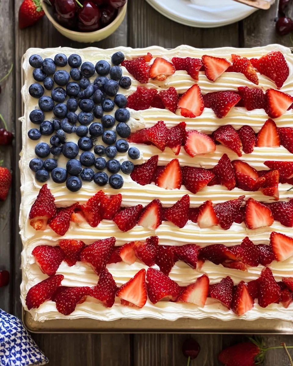 Delicious Flag Cake Recipe for Celebrations