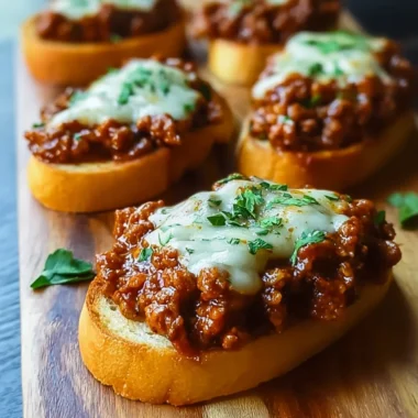 Delicious Open Face Garlic Toast Sloppy Joes Recipe