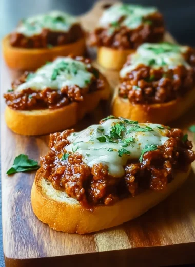 Delicious Open Face Garlic Toast Sloppy Joes Recipe