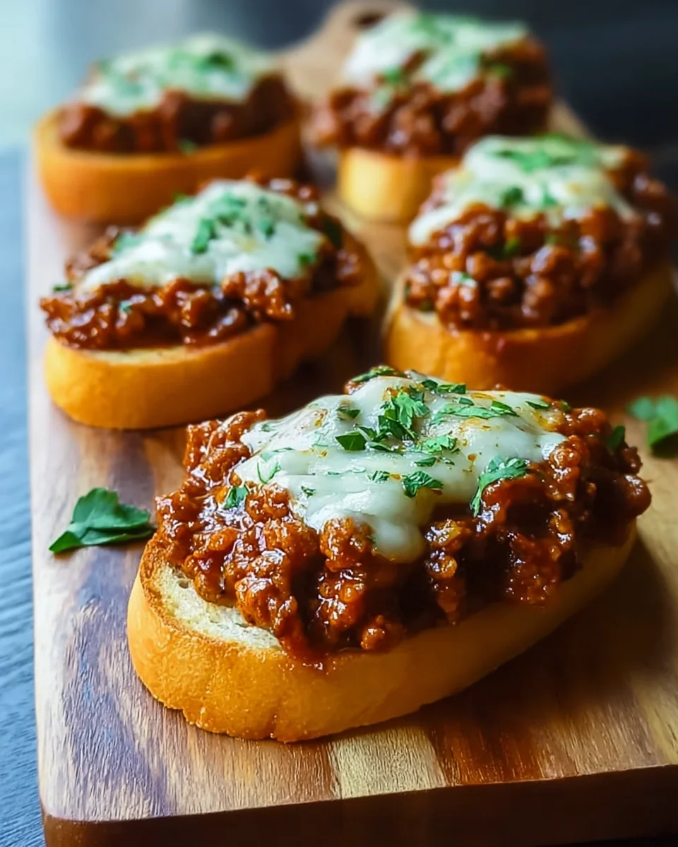 Delicious Open Face Garlic Toast Sloppy Joes Recipe