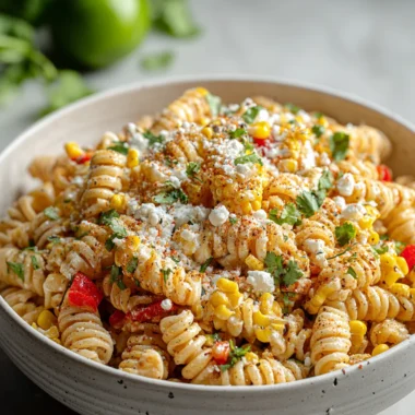 Deliciously Easy Healthy Street Corn Pasta Salad Recipe