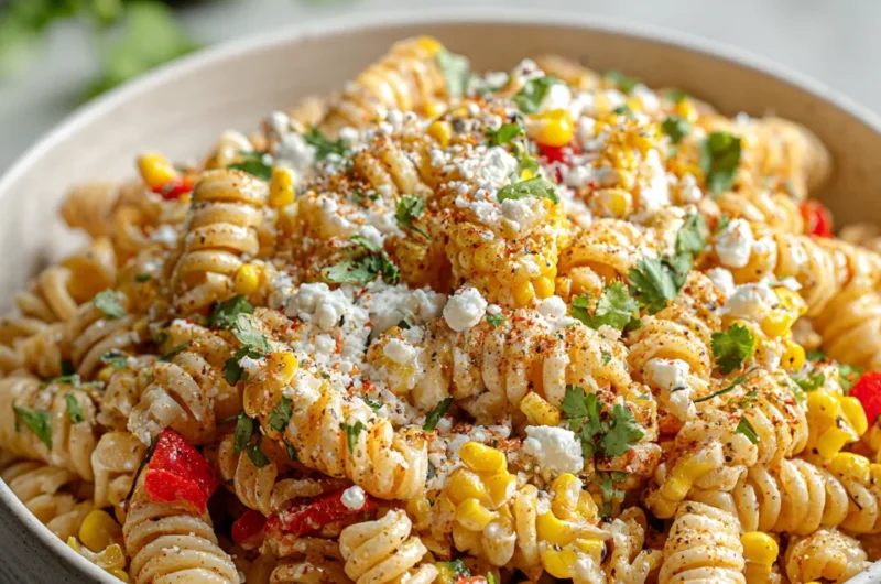 Deliciously Easy Healthy Street Corn Pasta Salad Recipe