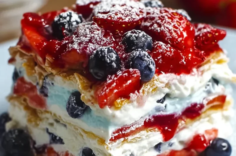 Deliciously Easy Summer Berry Dessert Lasagna Recipe