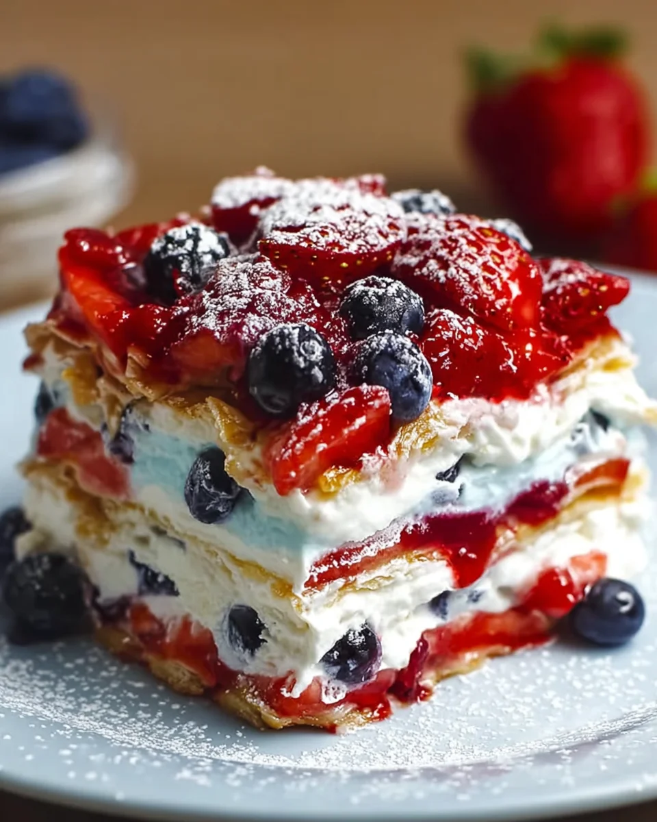Deliciously Easy Summer Berry Dessert Lasagna Recipe