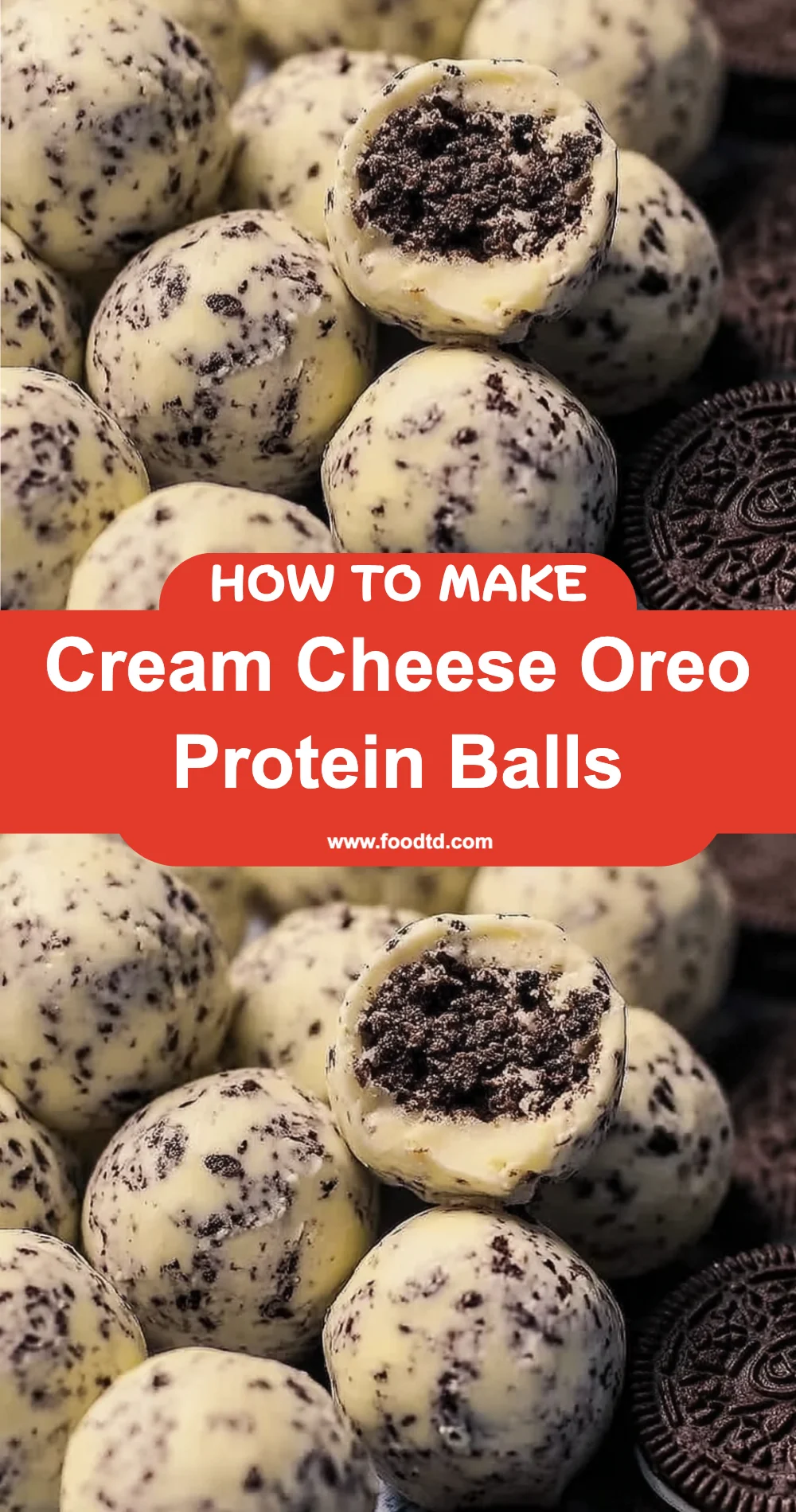 Easy Cream Cheese Oreo Protein Balls Recipe