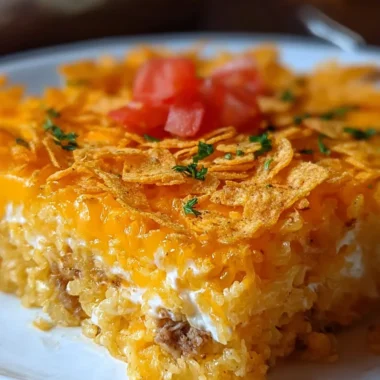 Irresistibly Cheesy Hashbrown Dorito Casserole Recipe