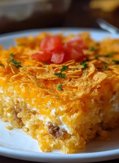 Irresistibly Cheesy Hashbrown Dorito Casserole Recipe