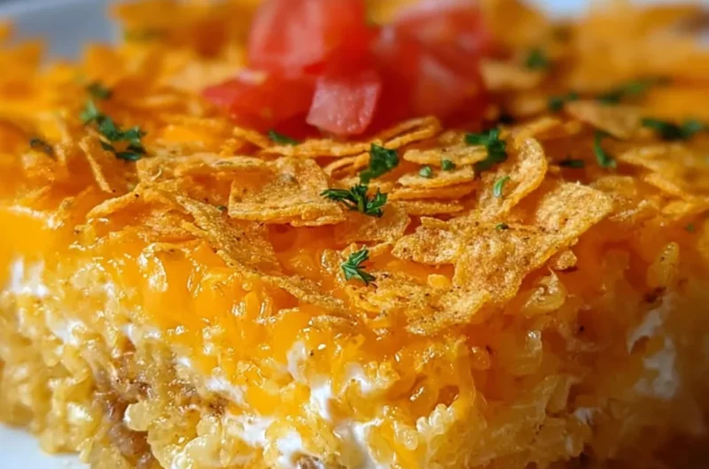 Irresistibly Cheesy Hashbrown Dorito Casserole Recipe