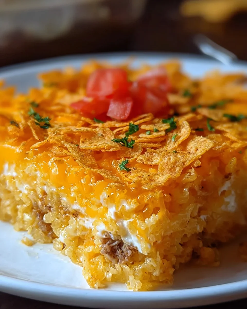 Irresistibly Cheesy Hashbrown Dorito Casserole Recipe