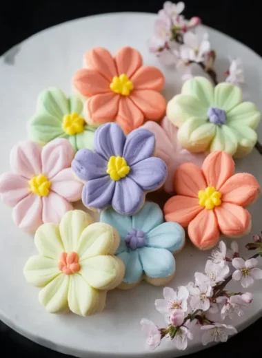 Painted Spring Flowers Cake Recipe