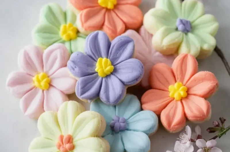 Painted Spring Flowers Cake Recipe