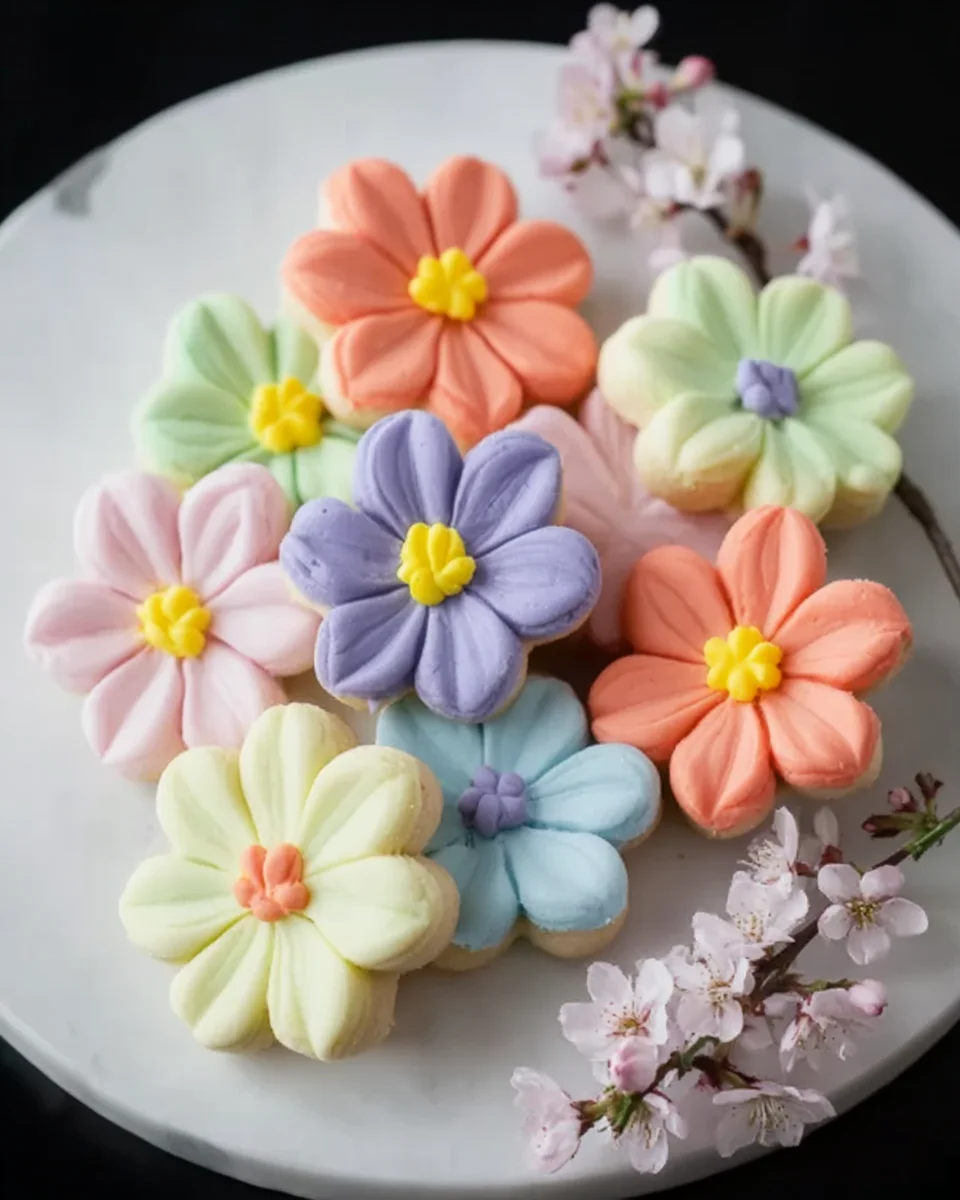 Painted Spring Flowers Cake Recipe