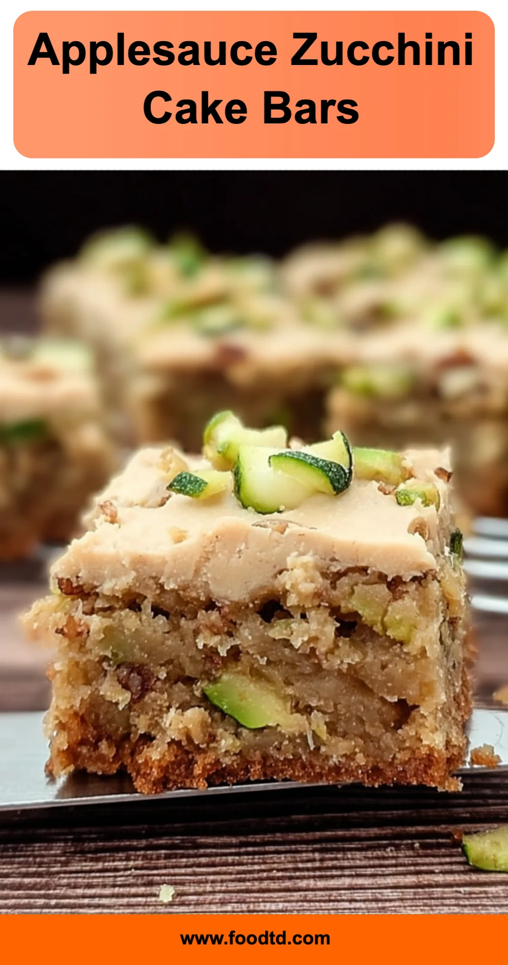 Delicious Applesauce Zucchini Cake Bars Recipe