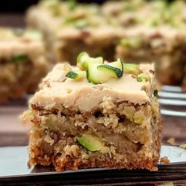 Delicious Applesauce Zucchini Cake Bars Recipe