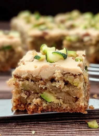 Delicious Applesauce Zucchini Cake Bars Recipe