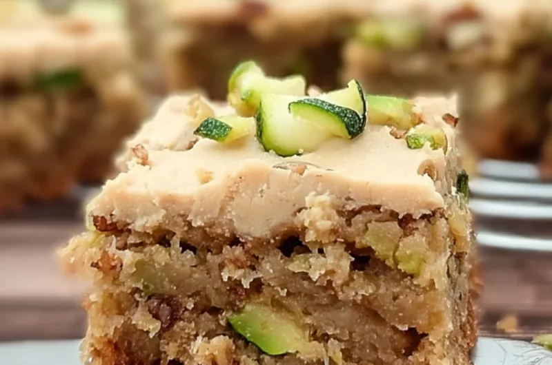 Delicious Applesauce Zucchini Cake Bars Recipe