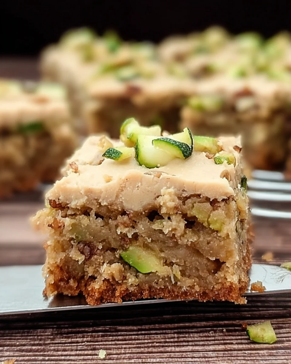Delicious Applesauce Zucchini Cake Bars Recipe