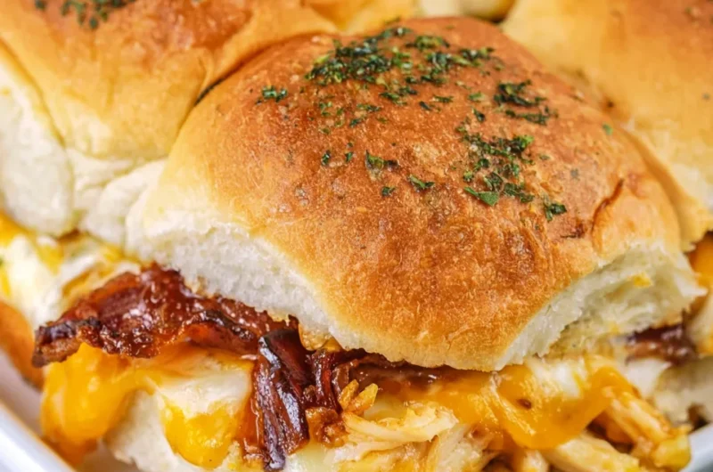Delicious Chicken Hawaiian Roll Sliders Recipe