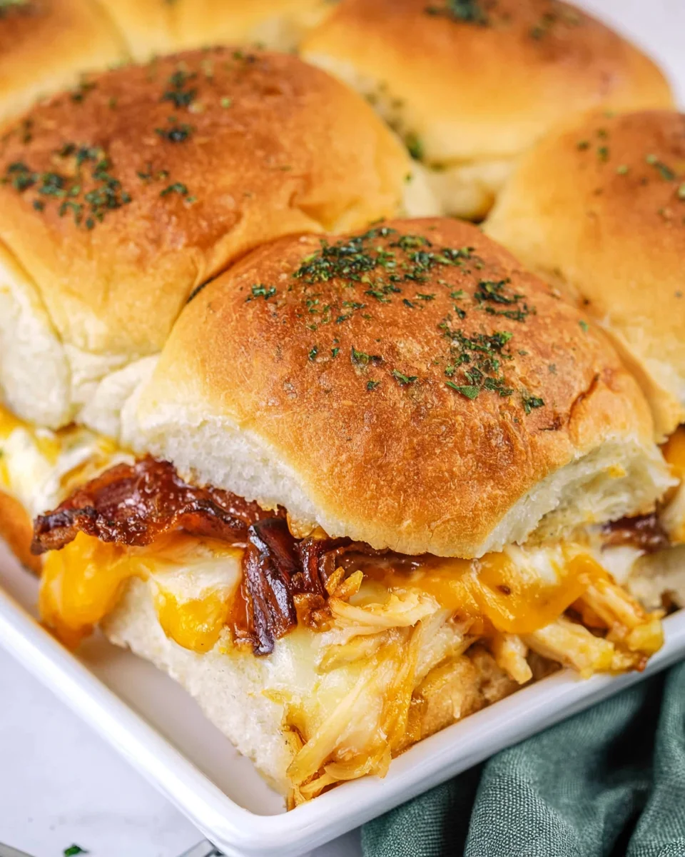 Delicious Chicken Hawaiian Roll Sliders Recipe
