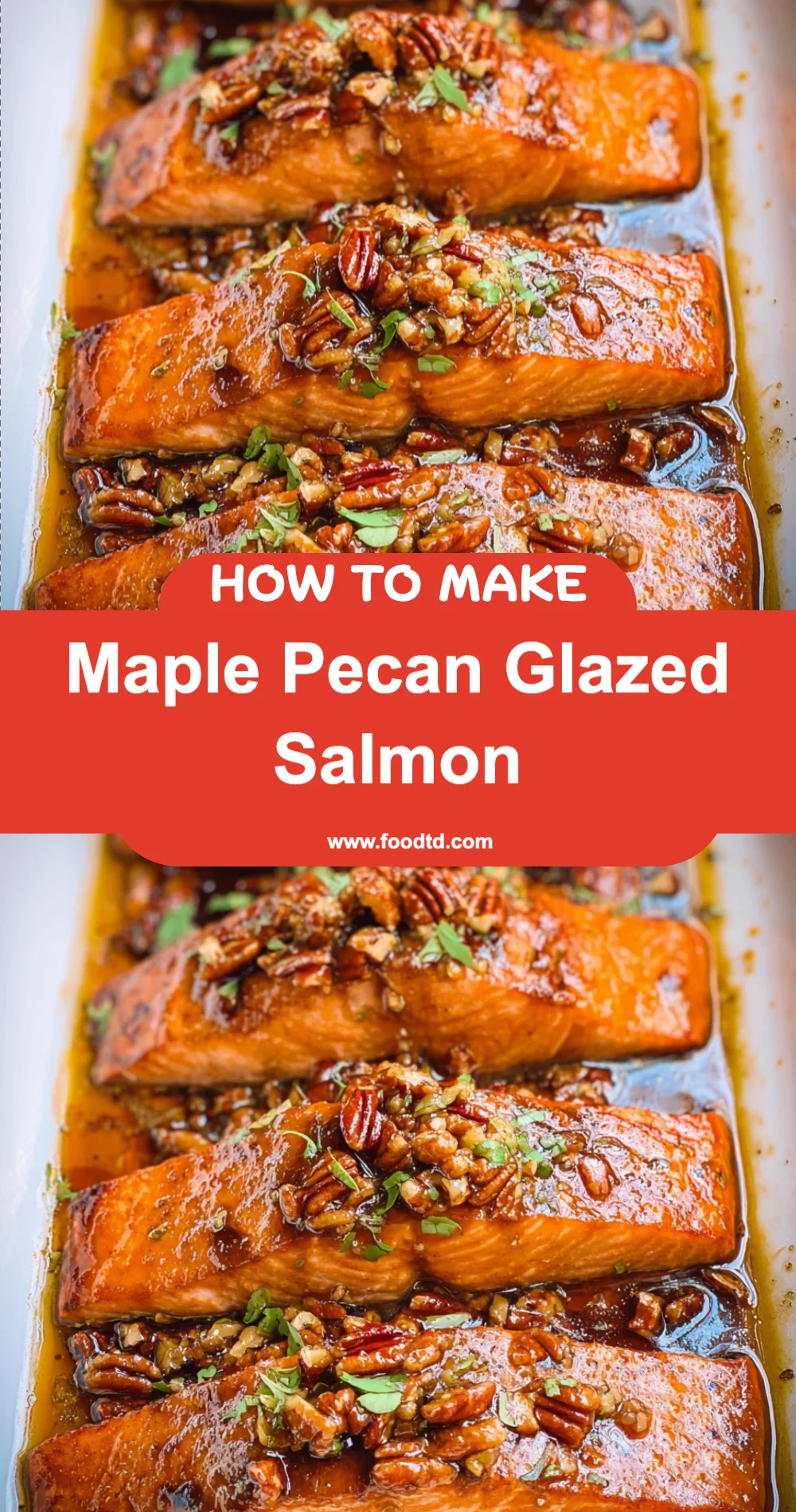 Delicious Maple Pecan Glazed Salmon Recipe