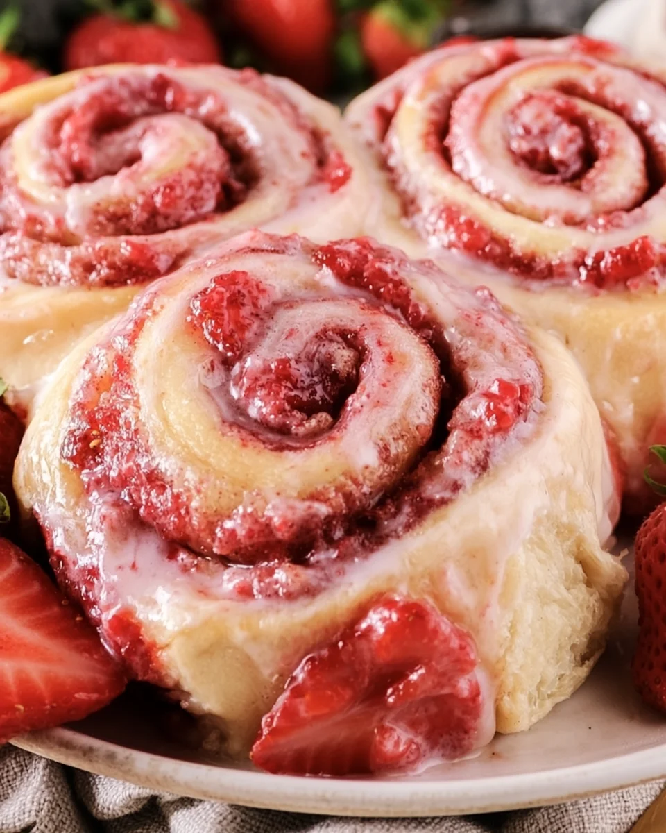 Delicious Strawberry Cinnamon Rolls Recipe