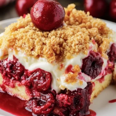 Delightful Cherry Cheesecake Dump Cake Recipe