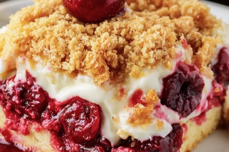 Delightful Cherry Cheesecake Dump Cake Recipe