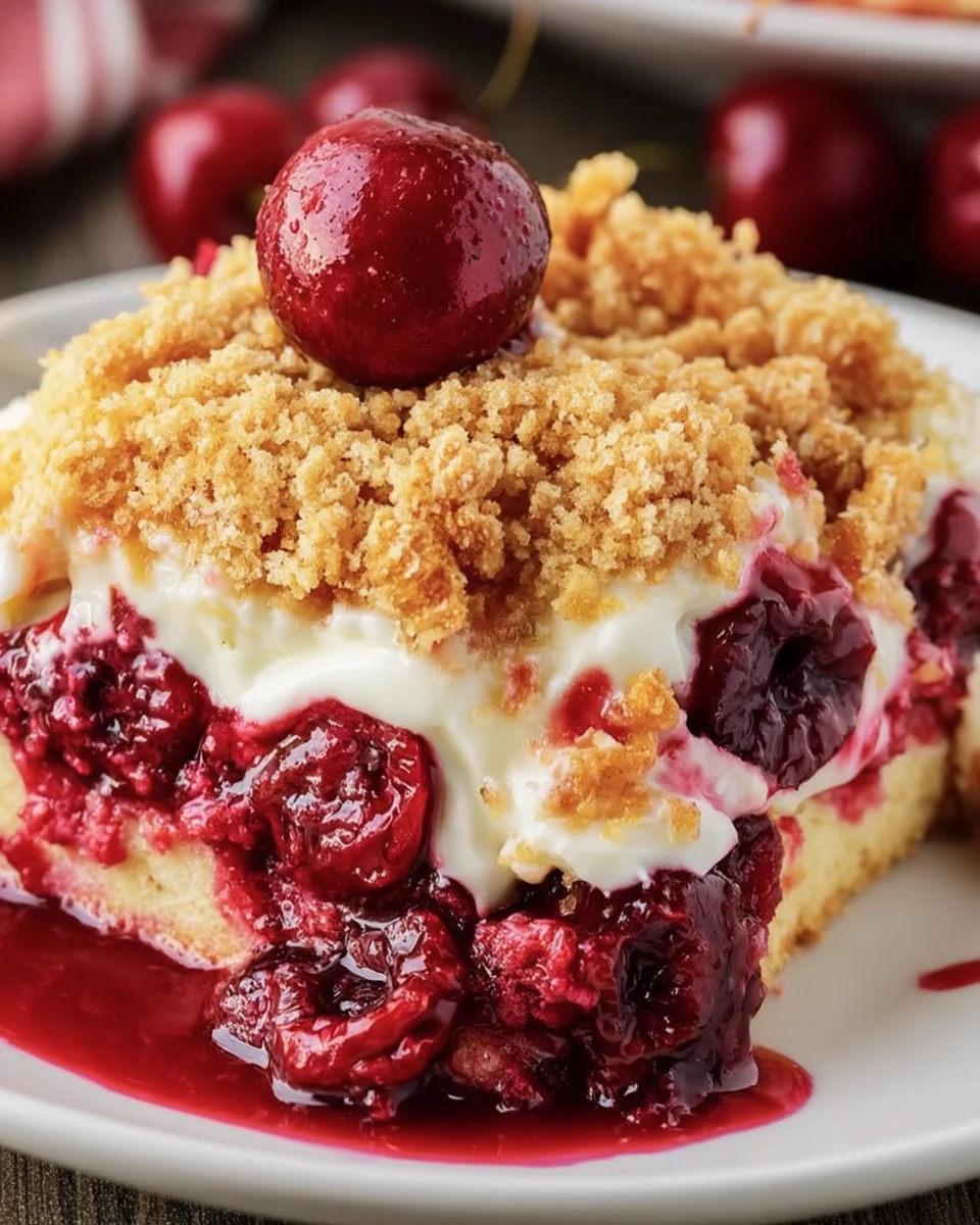 Delightful Cherry Cheesecake Dump Cake Recipe