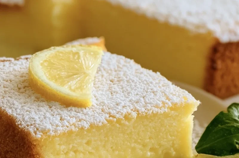 Delightful Italian Lemon Custard Cake Recipe