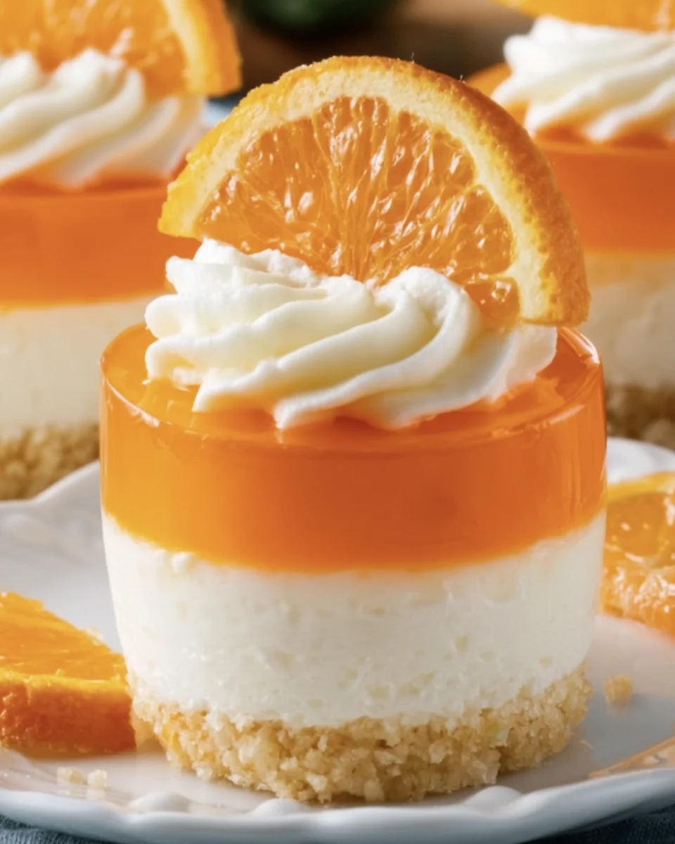 Delightful Jell-O Orange Creamsicle Cheesecake Cups Recipe