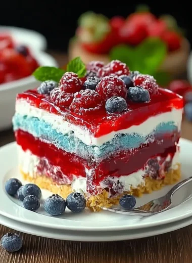 Delightful Summer Berry Jello Lasagna Recipe