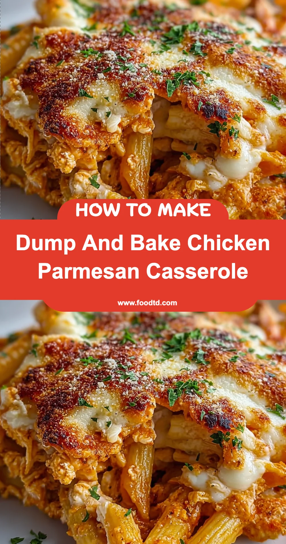Dump And Bake Chicken Parmesan Casserole Recipe