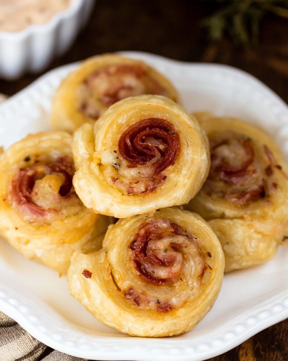Easy Cheesy Pepperoni Pinwheels Recipe