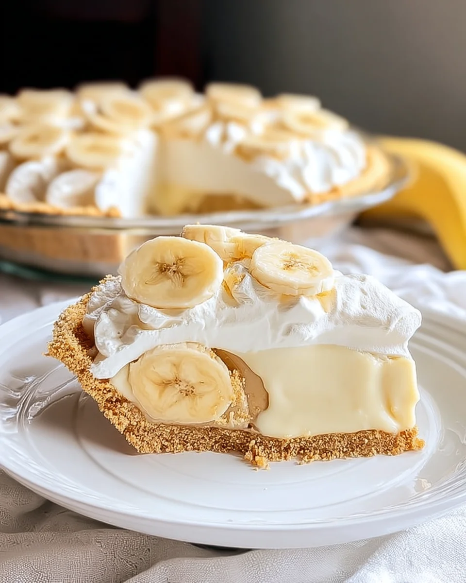 Easy No Bake Banana Pudding Pie Recipe