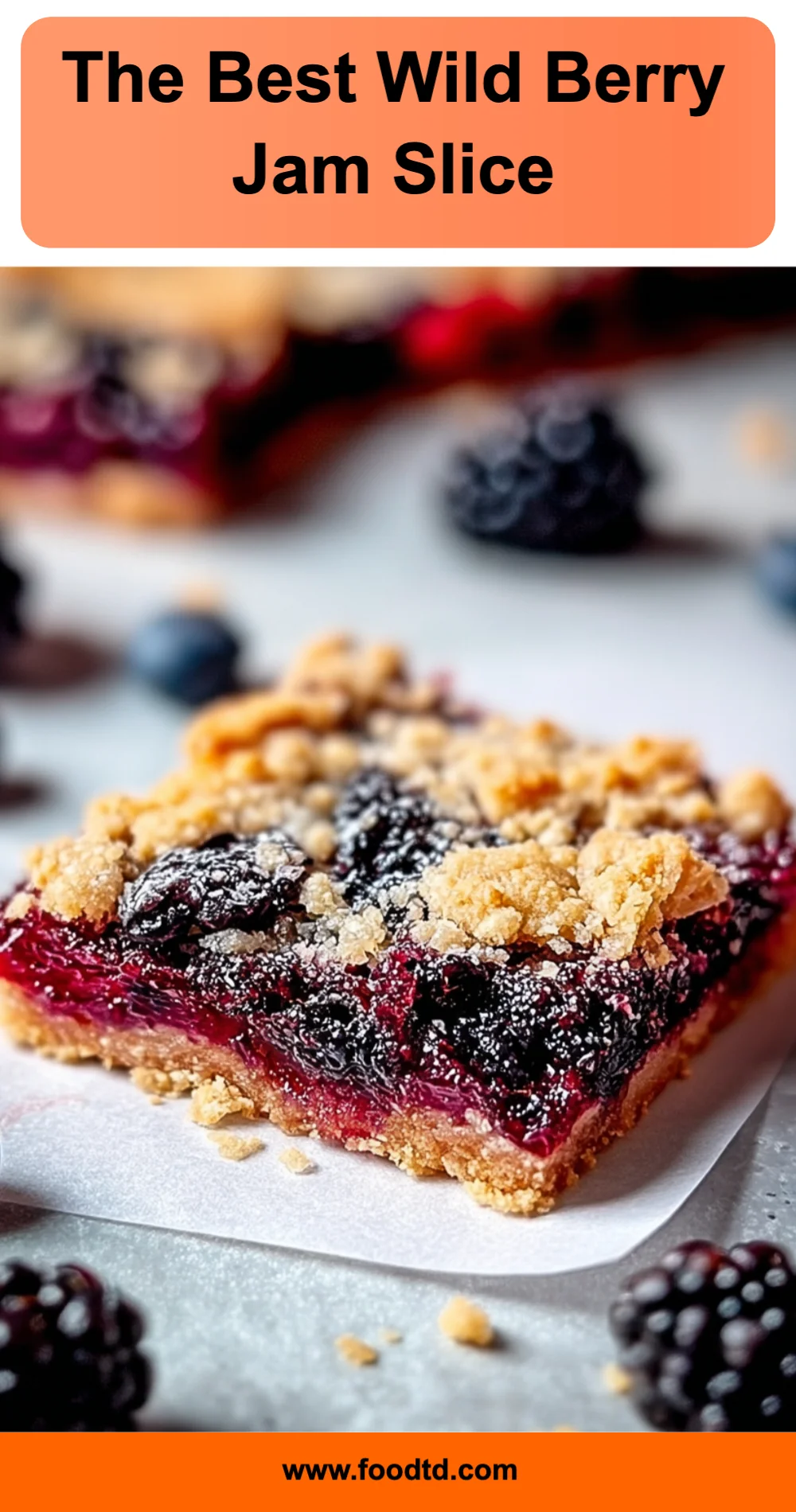 The Best Wild Berry Jam Slice Recipe