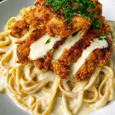 Ultimate Crispy Chicken Fettuccine Alfredo Recipe