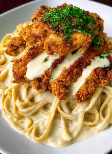 Ultimate Crispy Chicken Fettuccine Alfredo Recipe